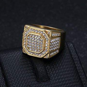 Crystal Halo Ring