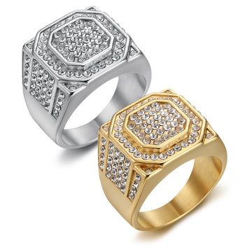 Crystal Halo Ring